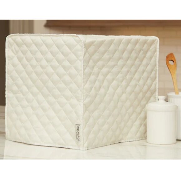 CoverMates Rectangular Quilted Appliance Cover Keepsakes - Cream (NWT) - Picture 2 of 13